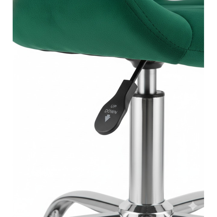 Krzesło obrotowe RIVELLO VELVET DARK GREEN