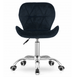 Krzesło obrotowe RIVELLO velvet - CZARNE