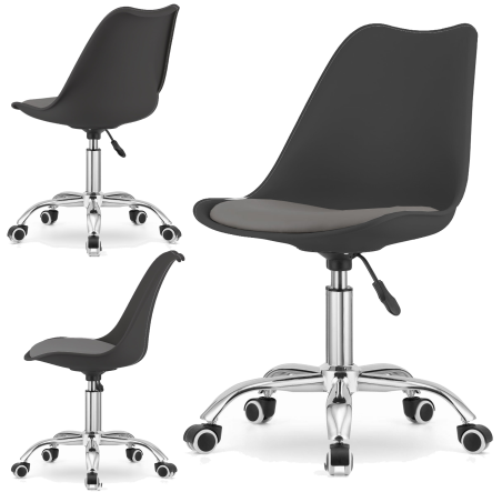 Krzesło obrotowe VIENA - CZARNO-SZARE