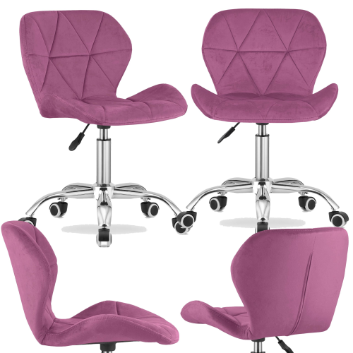 Krzesło obrotowe RIVELLO VELVET PURPLE