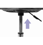 Krzesło obrotowe RIVELLO - ciemno szare