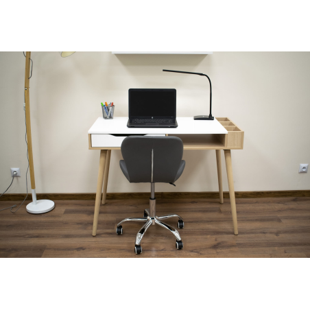 Krzesło obrotowe RIVELLO - ciemno szare