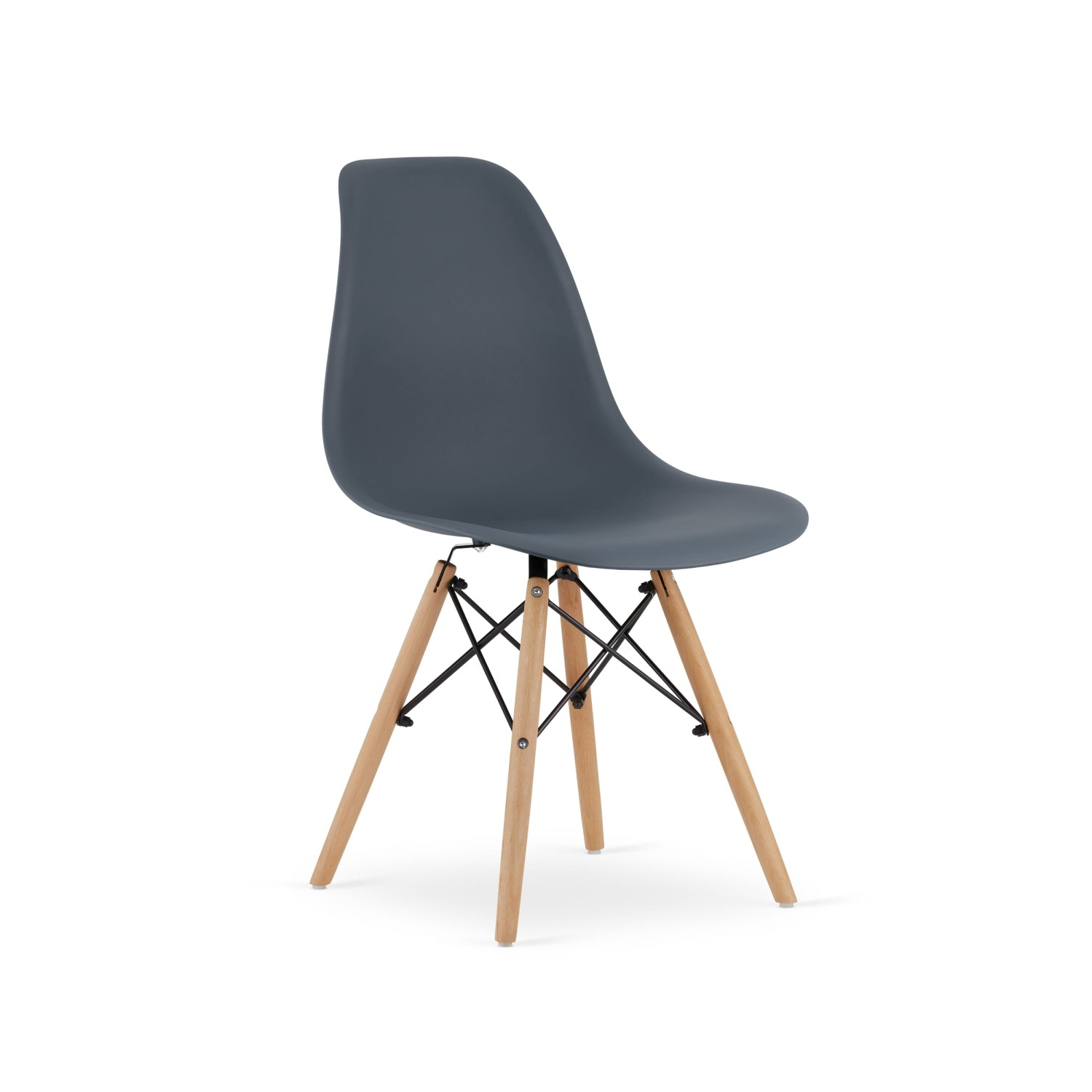 Krzesło PIANO ciemno SZARY