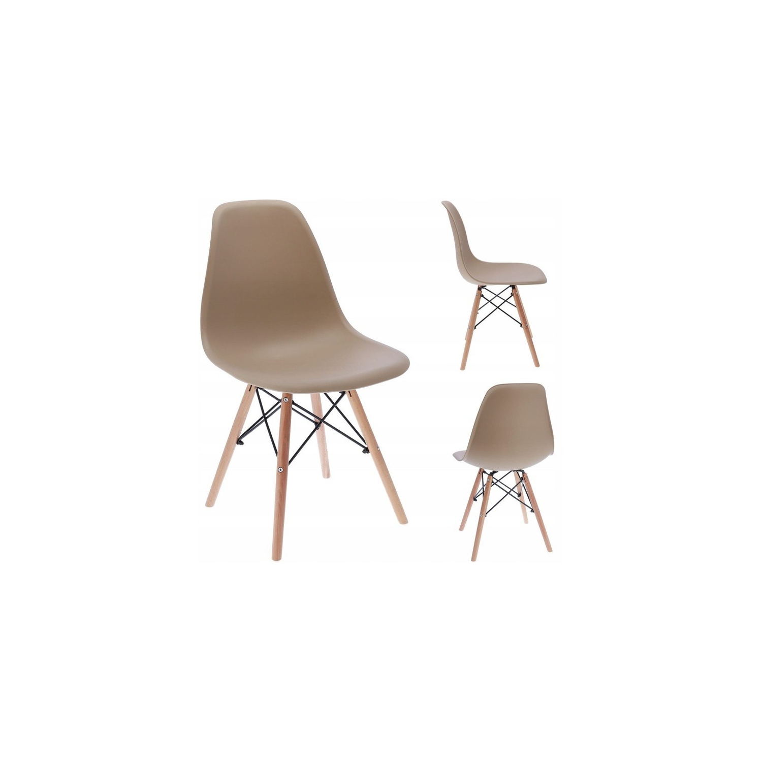 Krzesło PIANO COFFEE / nogi naturalne