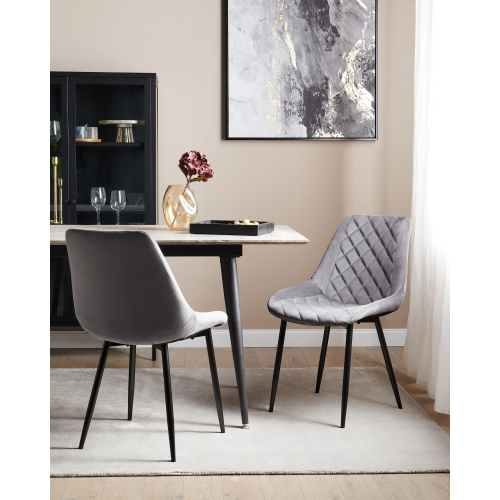 Krzesło do jadalni salonu cowboy vintage LAGOS szary 1 szt.