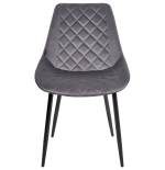 Krzesło do jadalni salonu cowboy vintage LAGOS szary 1 szt.