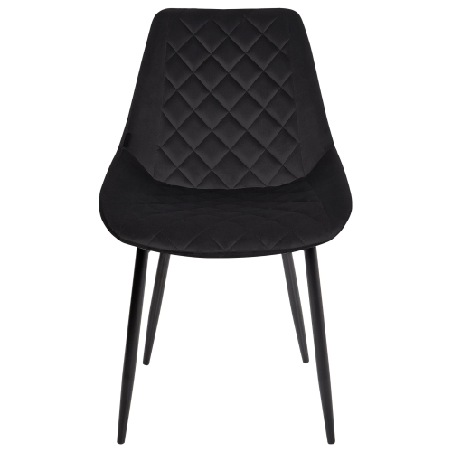 Krzesło do jadalni salonu cowboy vintage LAGOS czarny 1 szt.