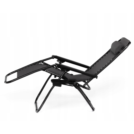 Leżak wzmacniany ZERO GRAVITY szary