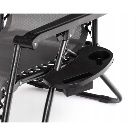 Leżak wzmacniany ZERO GRAVITY szary