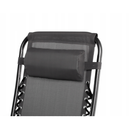 Leżak wzmacniany ZERO GRAVITY szary