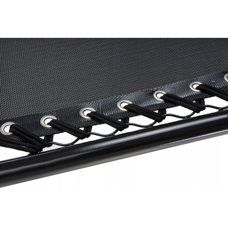 Leżak WZMACNIANY ZERO GRAVITY metal czarny