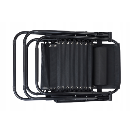 Leżak WZMACNIANY ZERO GRAVITY metal czarny