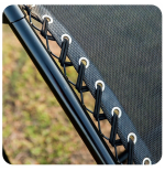 Leżak WZMACNIANY ZERO GRAVITY metal czarny