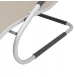 Elegancki nowoczesny Leżak leżanka EDEN Szary