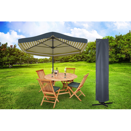 Pokrowiec ogrodowy na parasol 192 x 44 x 192 cm czarny