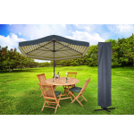 Pokrowiec ogrodowy na parasol 192 x 44 x 192 cm czarny