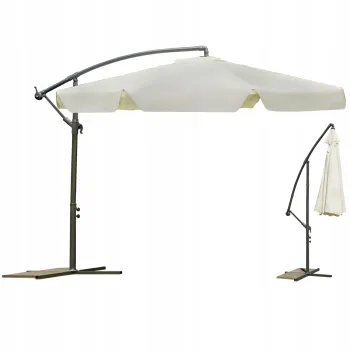 Parasol z wysięgnikiem beże i brąz 3M CASABLANCA