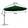 Parasol z wysięgnikiem 3M Zielony