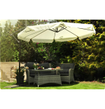Parasol z wysięgnikiem beże i brąz 3M CASABLANCA