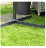 Parasol z wysięgnikiem błękity i granat 3M