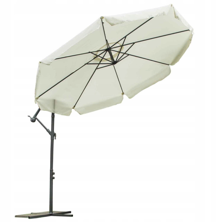 Parasol z wysięgnikiem beże i brąz 3M CASABLANCA
