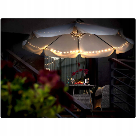 Parasol z wysięgnikiem beże i brąz 3M CASABLANCA