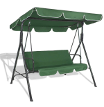 Huśtawka ogrodowa 3 osobowa zielona
