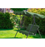 Huśtawka ogrodowa 3 osobowa zielona