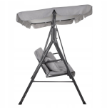 HIT Huśtawka ogrodowa 3os szara