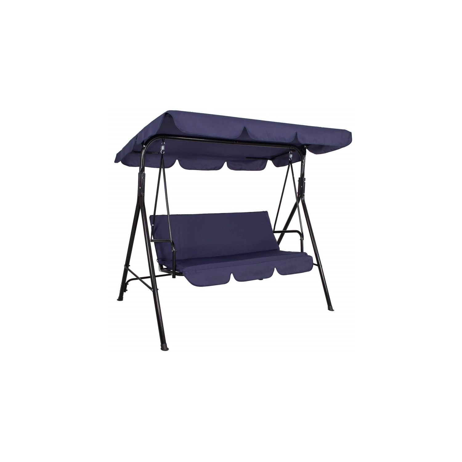 Huśtawka ogrodowa 3 osobowa niebieska