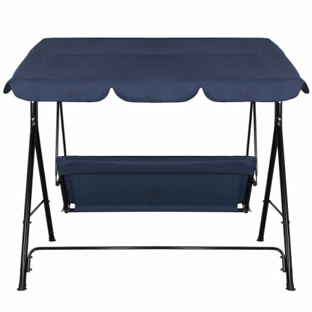 Huśtawka ogrodowa 3 osobowa niebieska