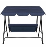 Huśtawka ogrodowa 3 osobowa niebieska