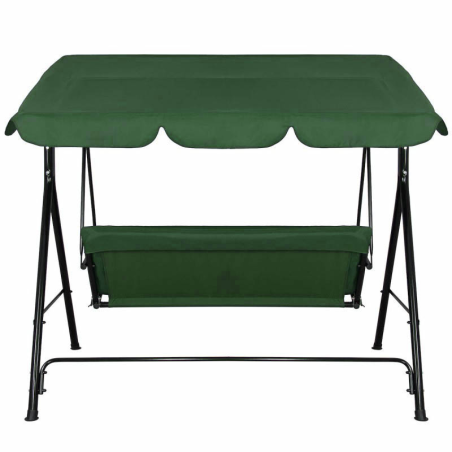Huśtawka ogrodowa 3 osobowa zielona