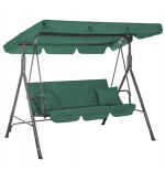 Huśtawka ogrodowa 3 osobowa zielona