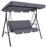 HIT Huśtawka ogrodowa 3os szara