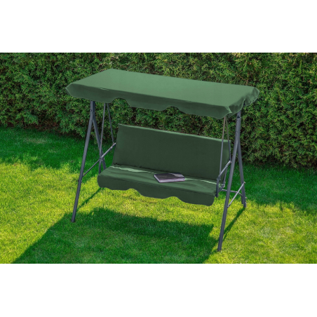 Huśtawka ogrodowa 3 osobowa zielona