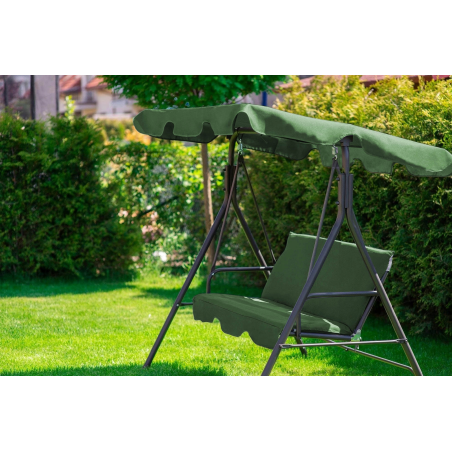 Huśtawka ogrodowa 3 osobowa zielona