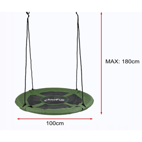 Bocianie gniazdo zielone JUST FUN FLY 100CM