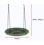 Bocianie gniazdo zielone JUST FUN FLY 100CM