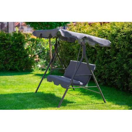 HIT Huśtawka ogrodowa 3os szara