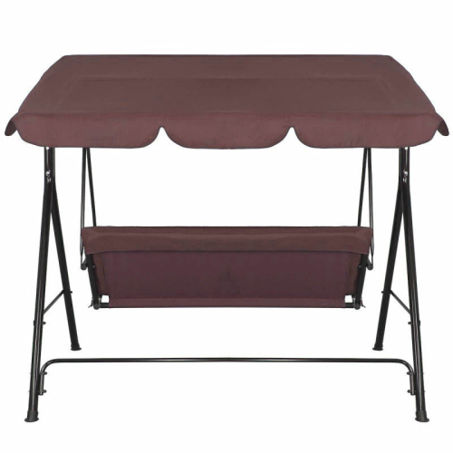 Huśtawka ogrodowa 3 osobowa brązowa