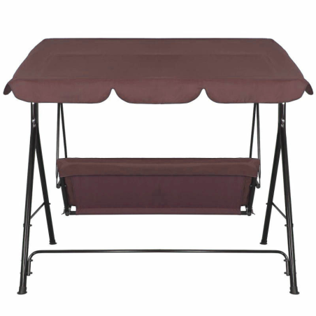 Huśtawka ogrodowa 3 osobowa brązowa