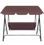 Huśtawka ogrodowa 3 osobowa brązowa