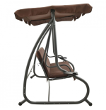 Huśtawka ogrodowa WZMACNIANA RELAX COMFORT BRĄZOWA