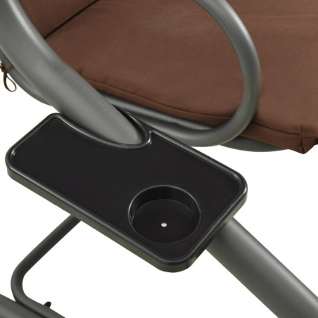 Huśtawka ogrodowa WZMACNIANA RELAX COMFORT BRĄZOWA