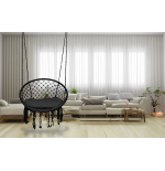 Krzesło Brazylijskie Huśtawka Fotel Hamak Wiszący z Poduchą RIO CZARNE