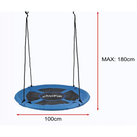 Bocianie gniazdo niebieskie JUST FUN FLY 100CM