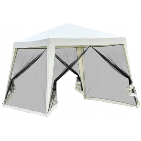 Pawilon 3X3 G1015 BIAŁY Z SIATKĄ MOSKITIERĄ