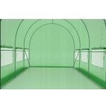 Tunel ogrodowy foliowy 10 m² 450 x 200 cm zielony szklarnia