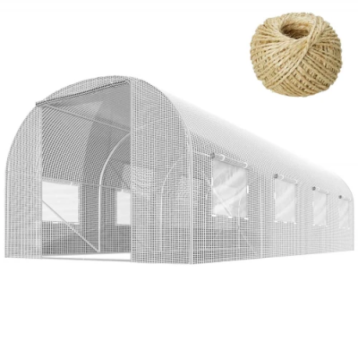 Tunel foliowy 9 m² 450 x 200 cm biały
